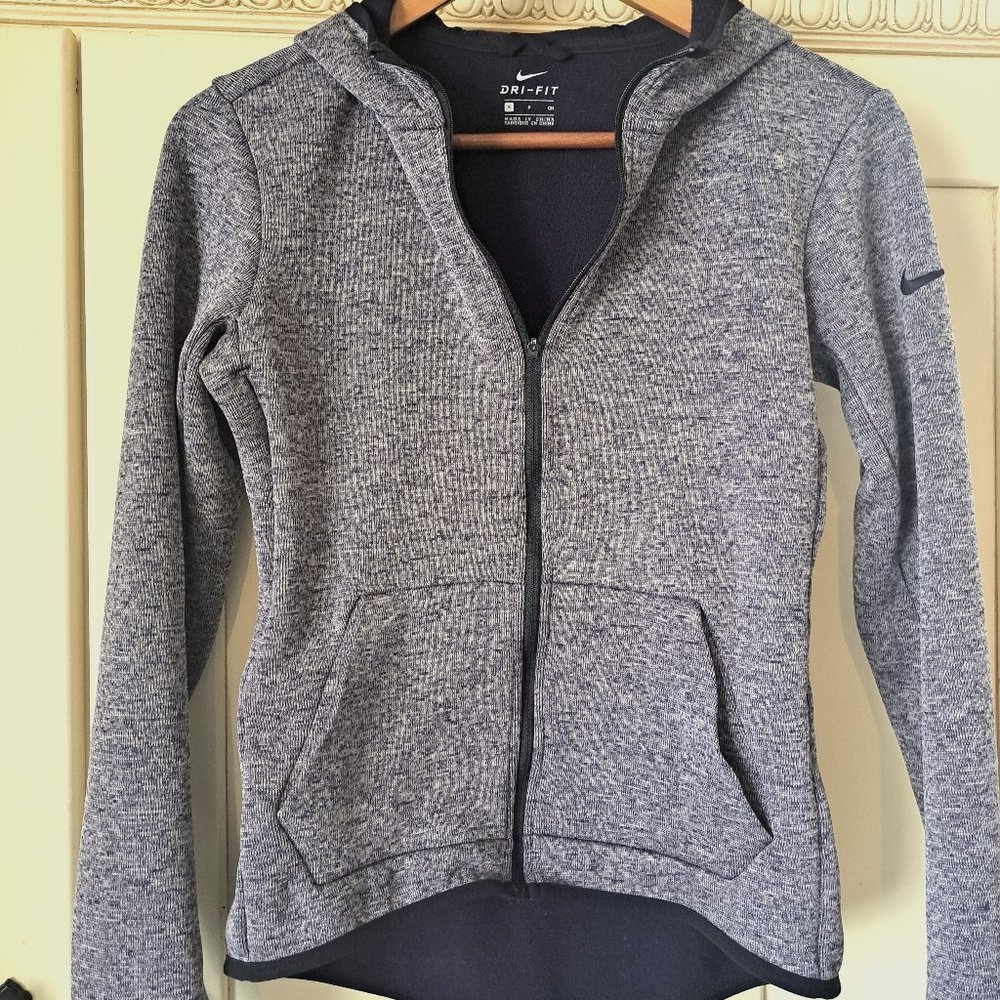 Nike Women's Dry Fit Hooded Purple Zip up jacket. Sz S